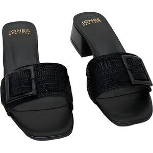 Jones New York Undera Block Heel Dress Sandals Black Women US 10M